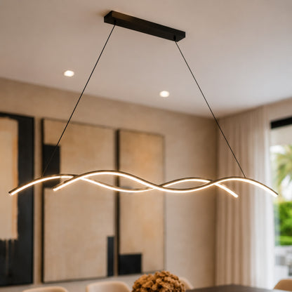 Modern Pendant Light Adjustable Hanging Aluminum LED Dimmable for Kitchen Island and Dining Room