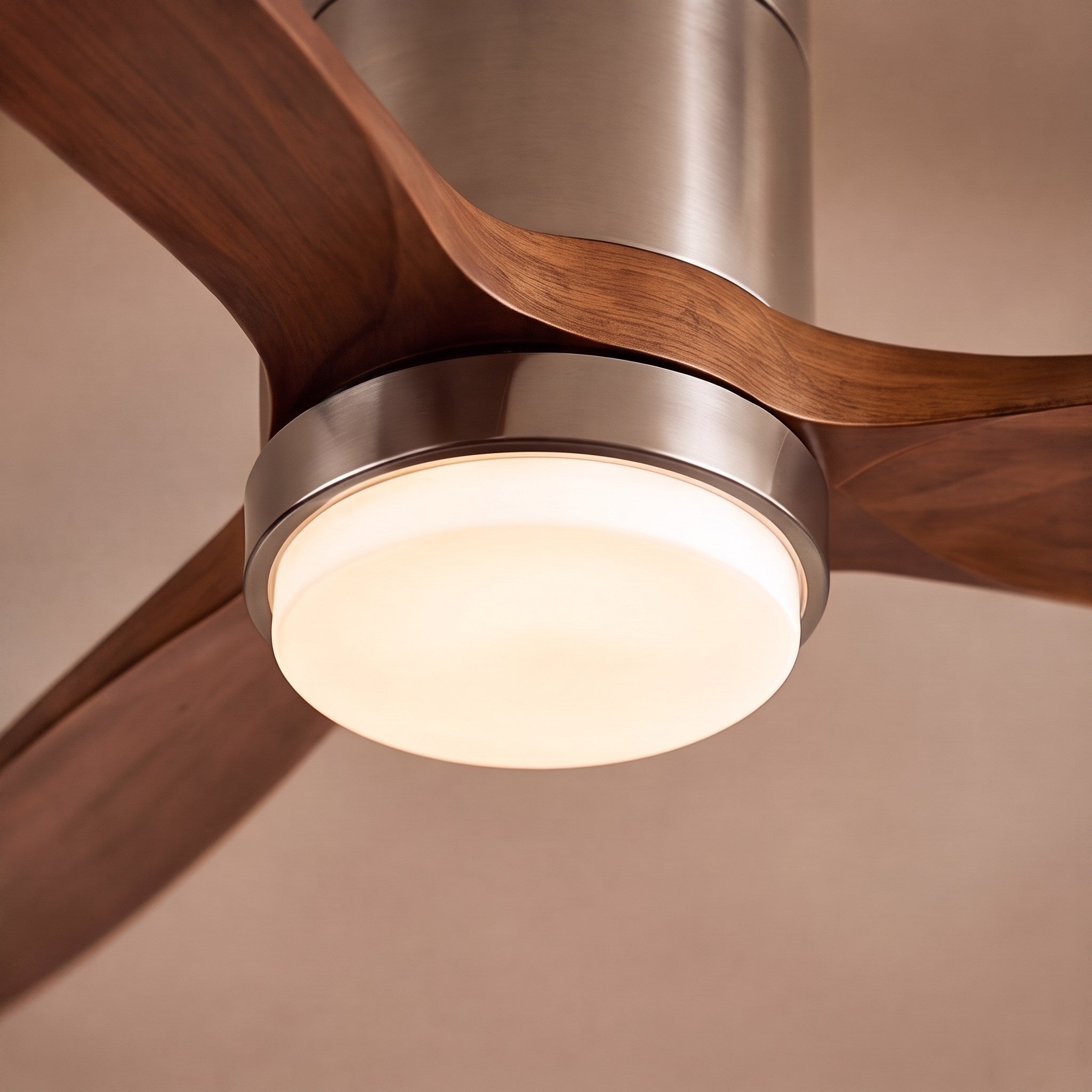 Modern Ceiling Fan with Lights Remote Control Wood Blades 6-Speed DC Motor Energy Efficient LED