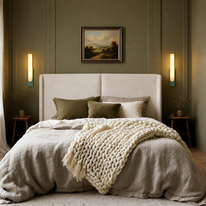 Modern Wall Light Alabaster Flush Mount Integrated LED Sconce for Indoor Use