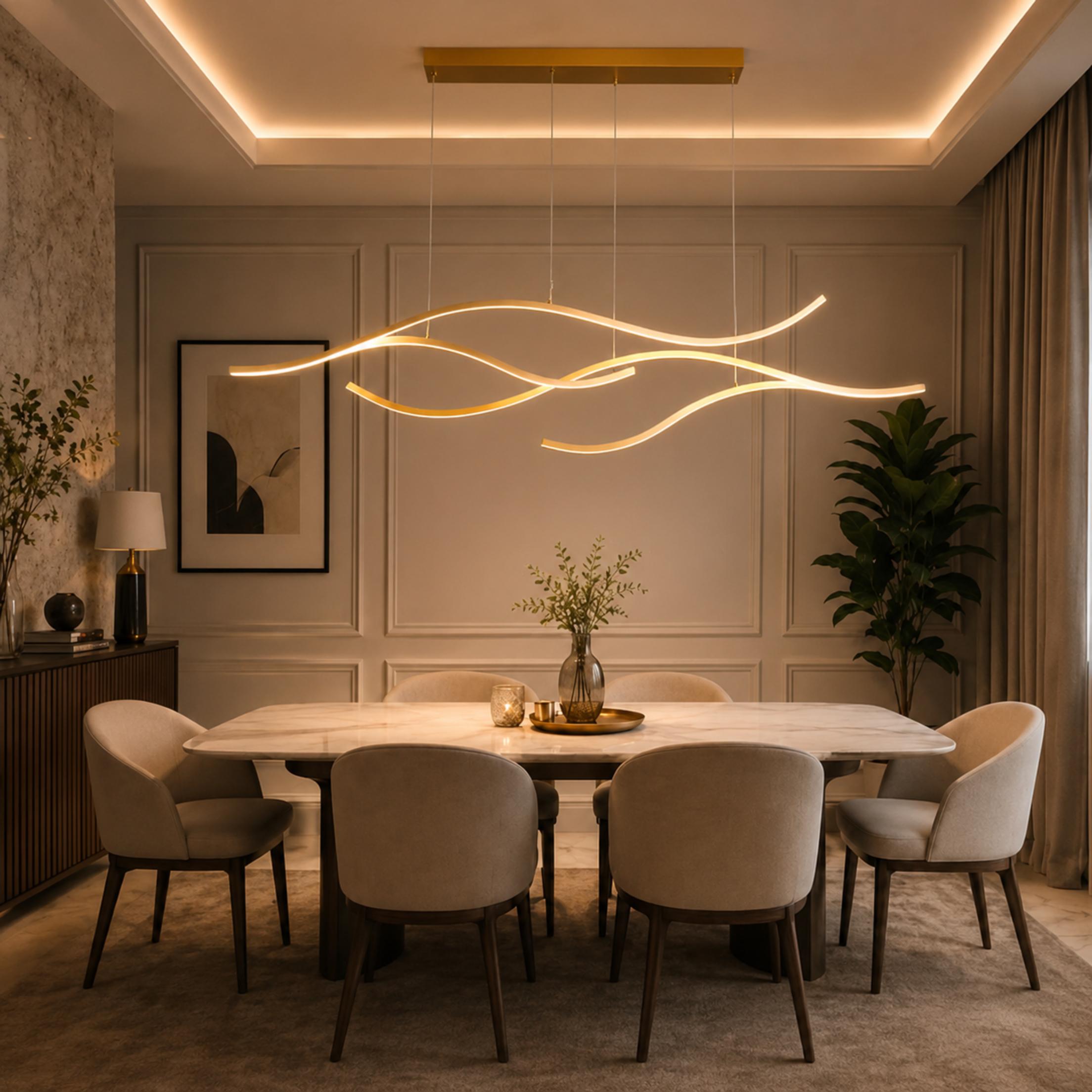 Modern LED Pendant Light Adjustable Hanging Metal with Silicone Shade for Kitchen Island