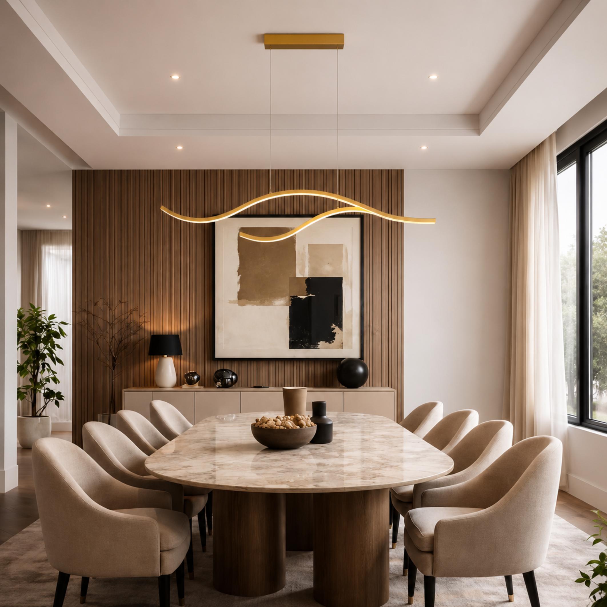 Modern LED Pendant Light Adjustable Hanging Metal with Silicone Shade for Kitchen Island