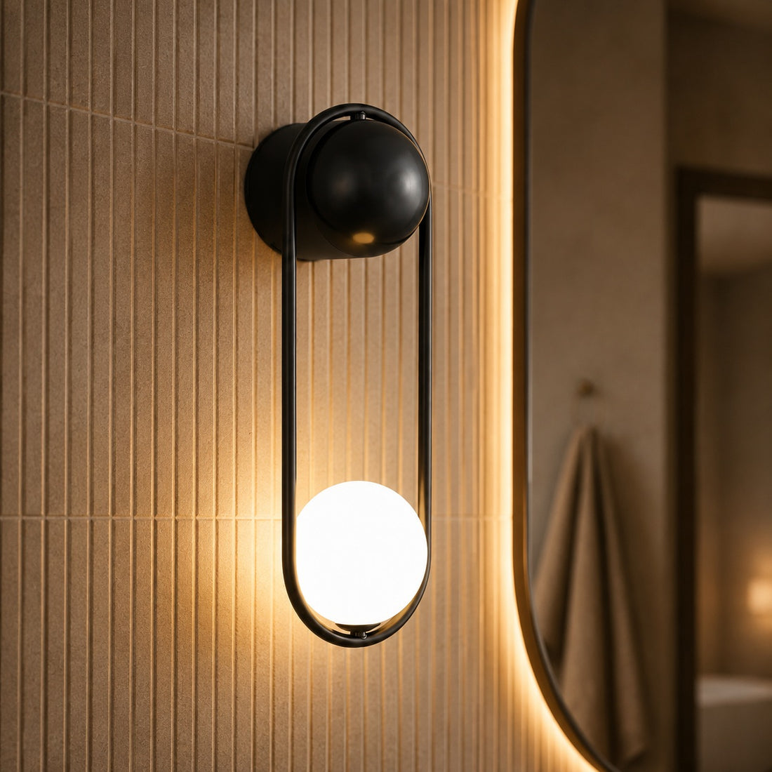Modern Wall Light Sconce Wall Mounted Brass Glass LED Fixture Adjustable G9 Base 15cm Diameter