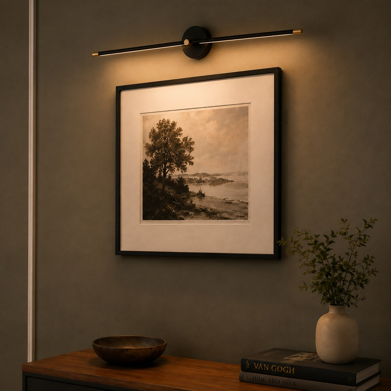 Modern Wall Sconce Light Adjustable Linear Metal LED with Warm and Cool Light Options