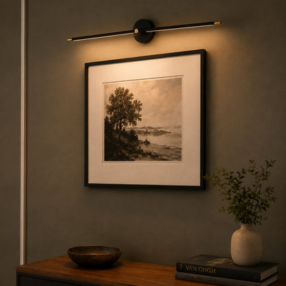 Modern Wall Sconce Light Adjustable Linear Metal LED with Warm and Cool Light Options
