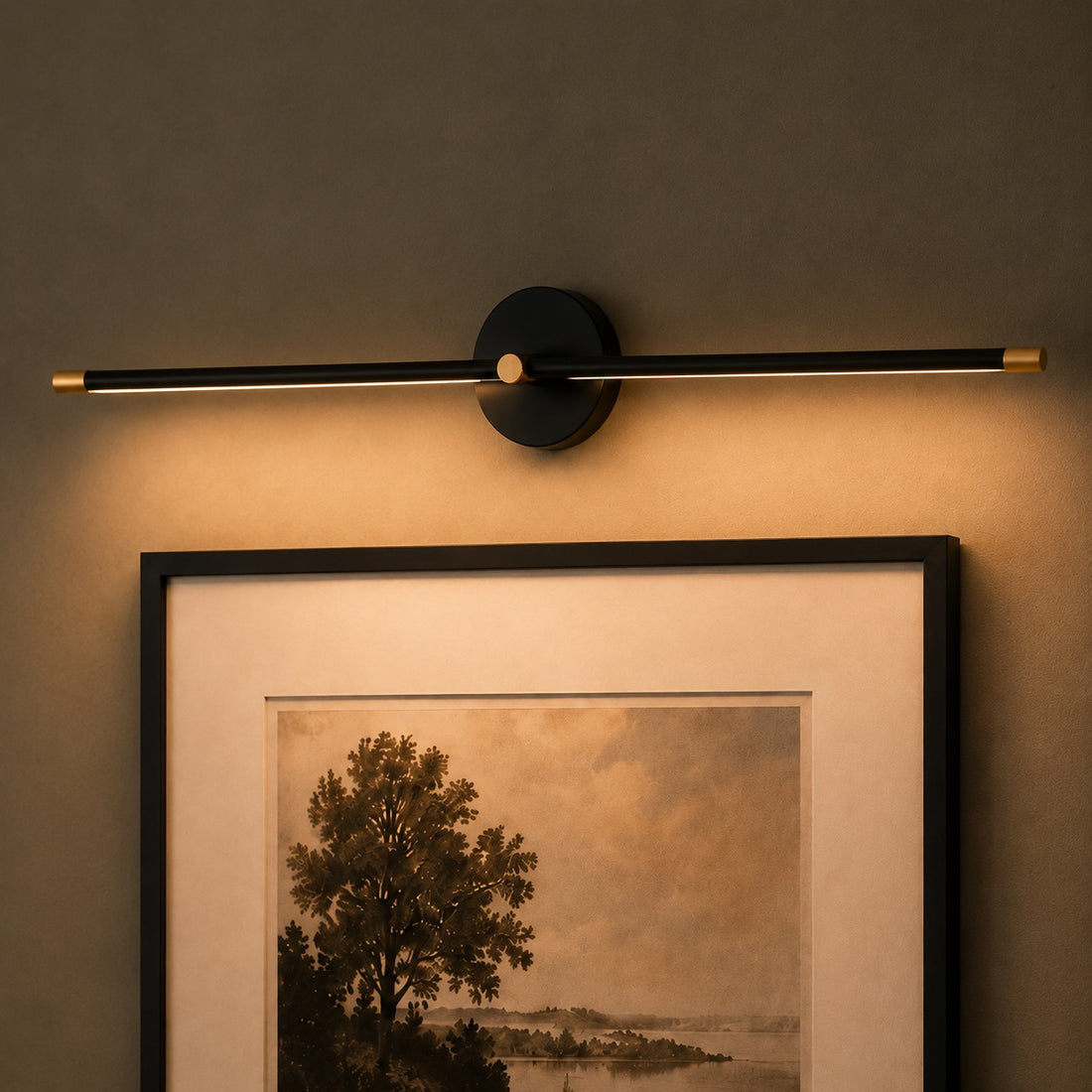 Modern Wall Sconce Light Adjustable Linear Metal LED with Warm and Cool Light Options