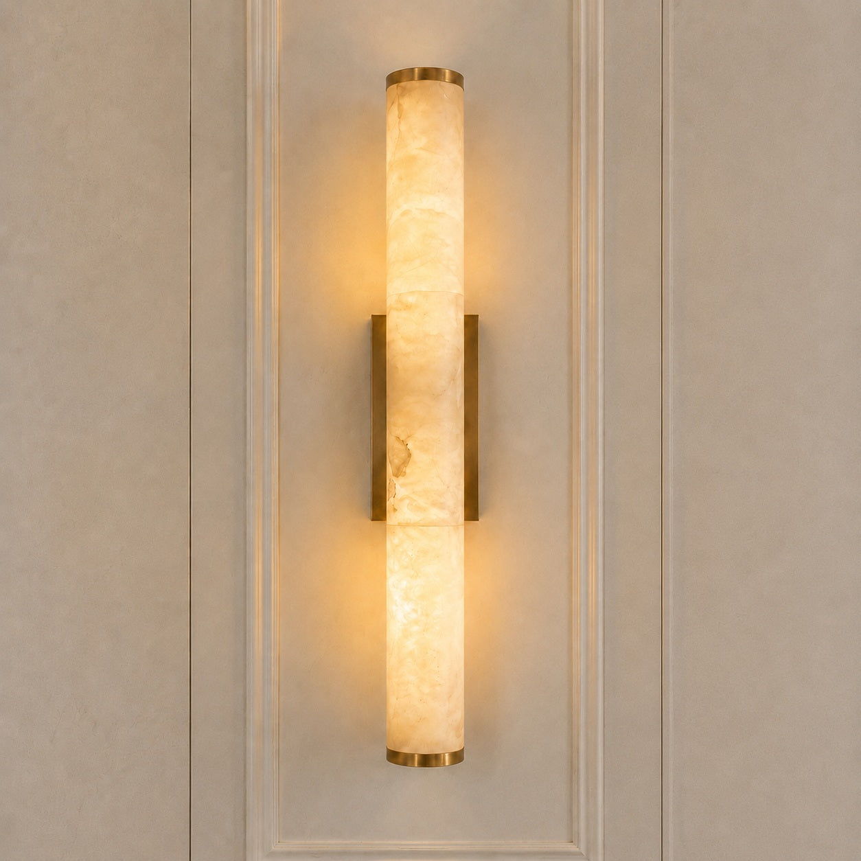 Modern Wall Sconce Wall Mounted Resin with Copper Accents LED Warm White Light for Indoor Use