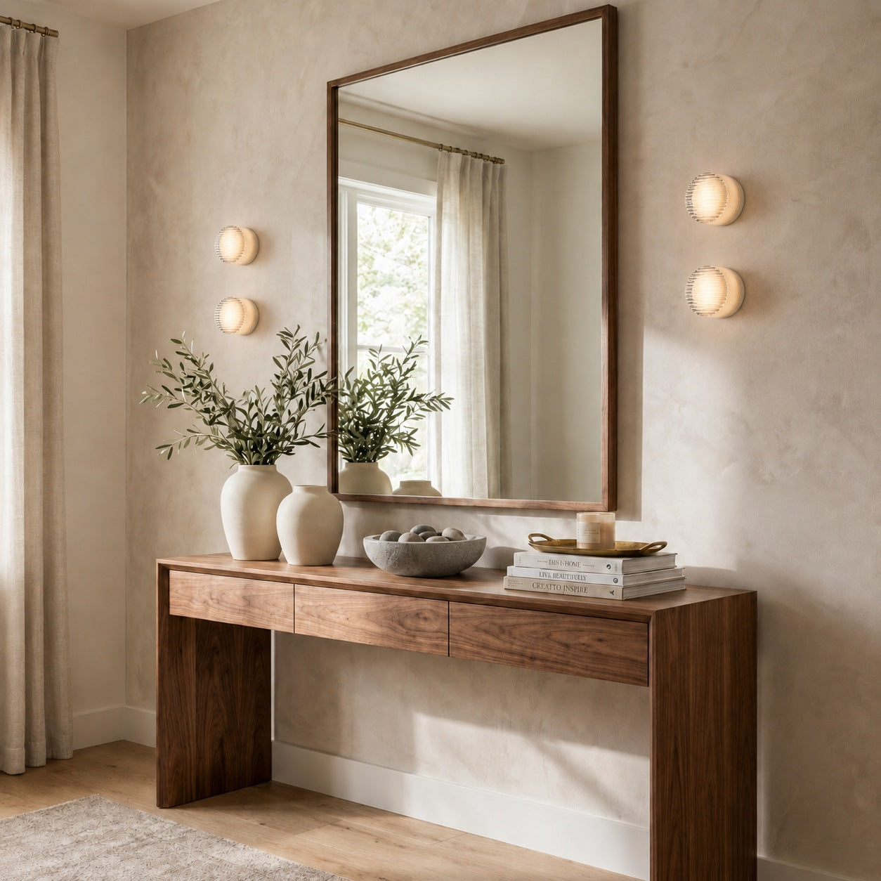 Modern Wall Light Wall Mounted Dimple Glass Aluminum LED with Smart Light Sensor 3000K