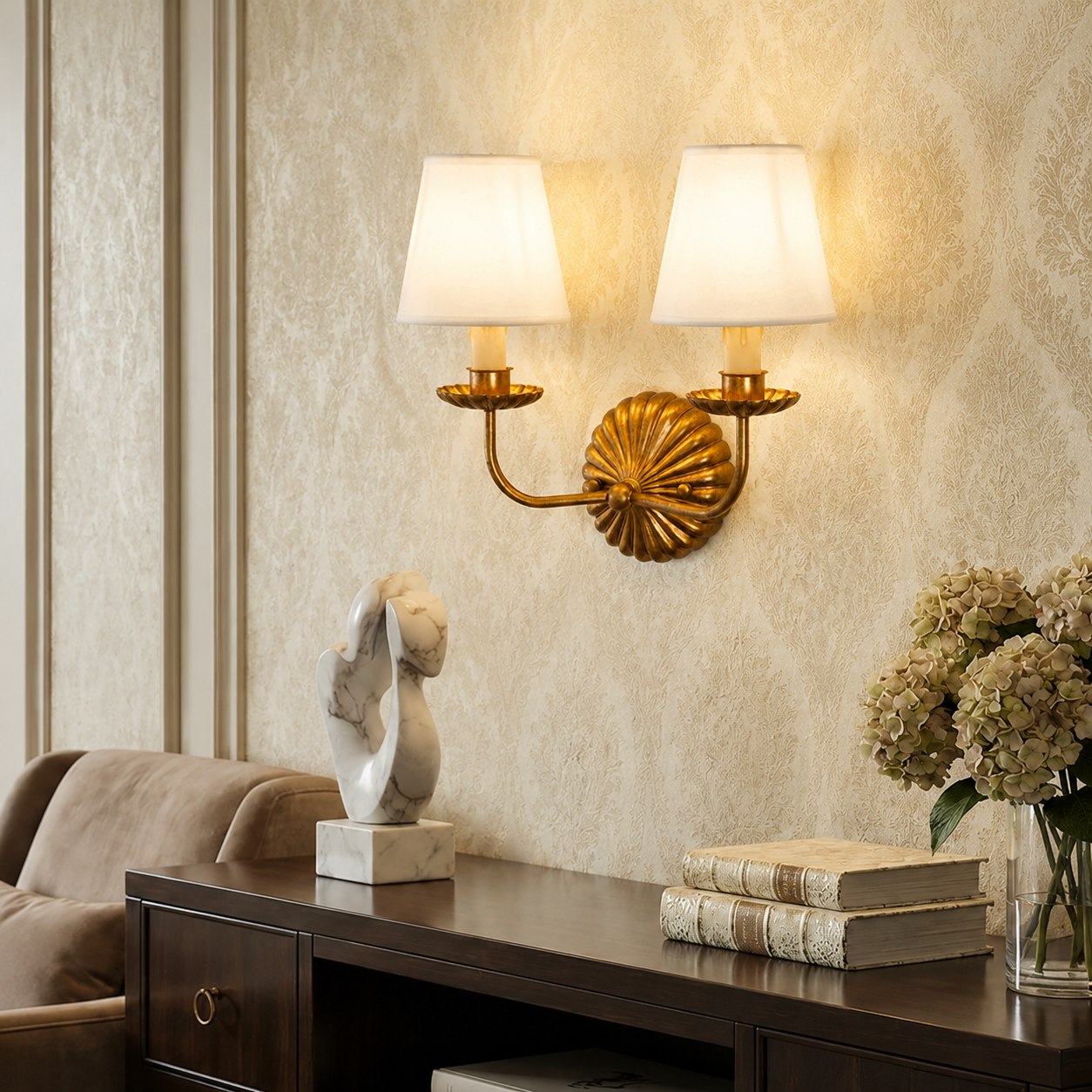 Adjustable Modern Wall Light Metal LED Fixture for Contemporary Home Interior
