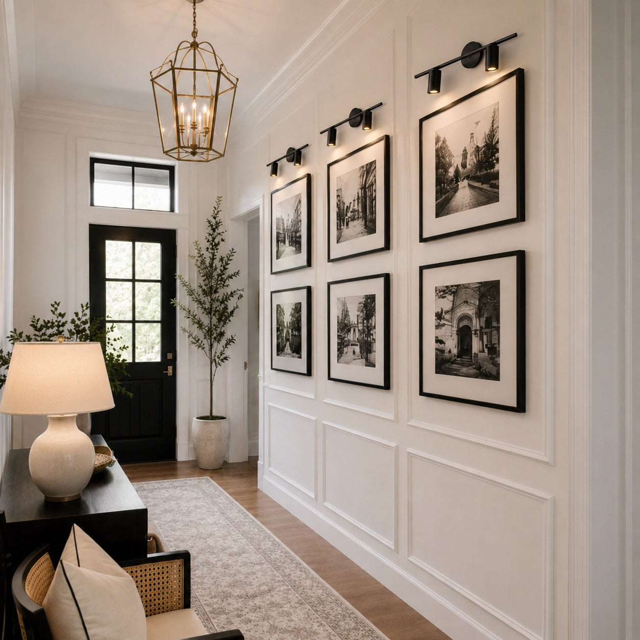 Modern Adjustable Wall Light Rotatable Sconce Brass Fixture with 350° Head Rotation
