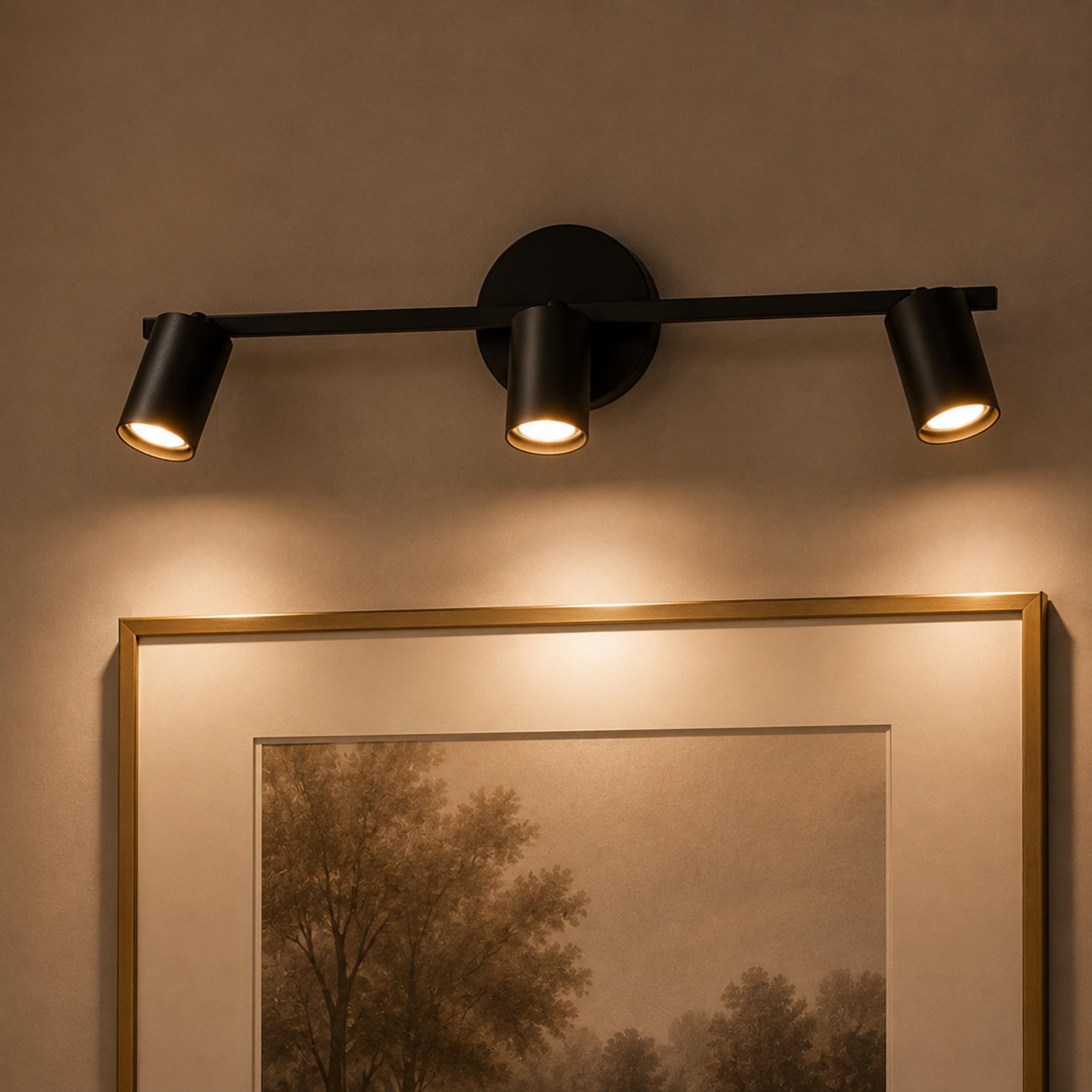 Modern Adjustable Wall Light Rotatable Sconce Brass Fixture with 350° Head Rotation