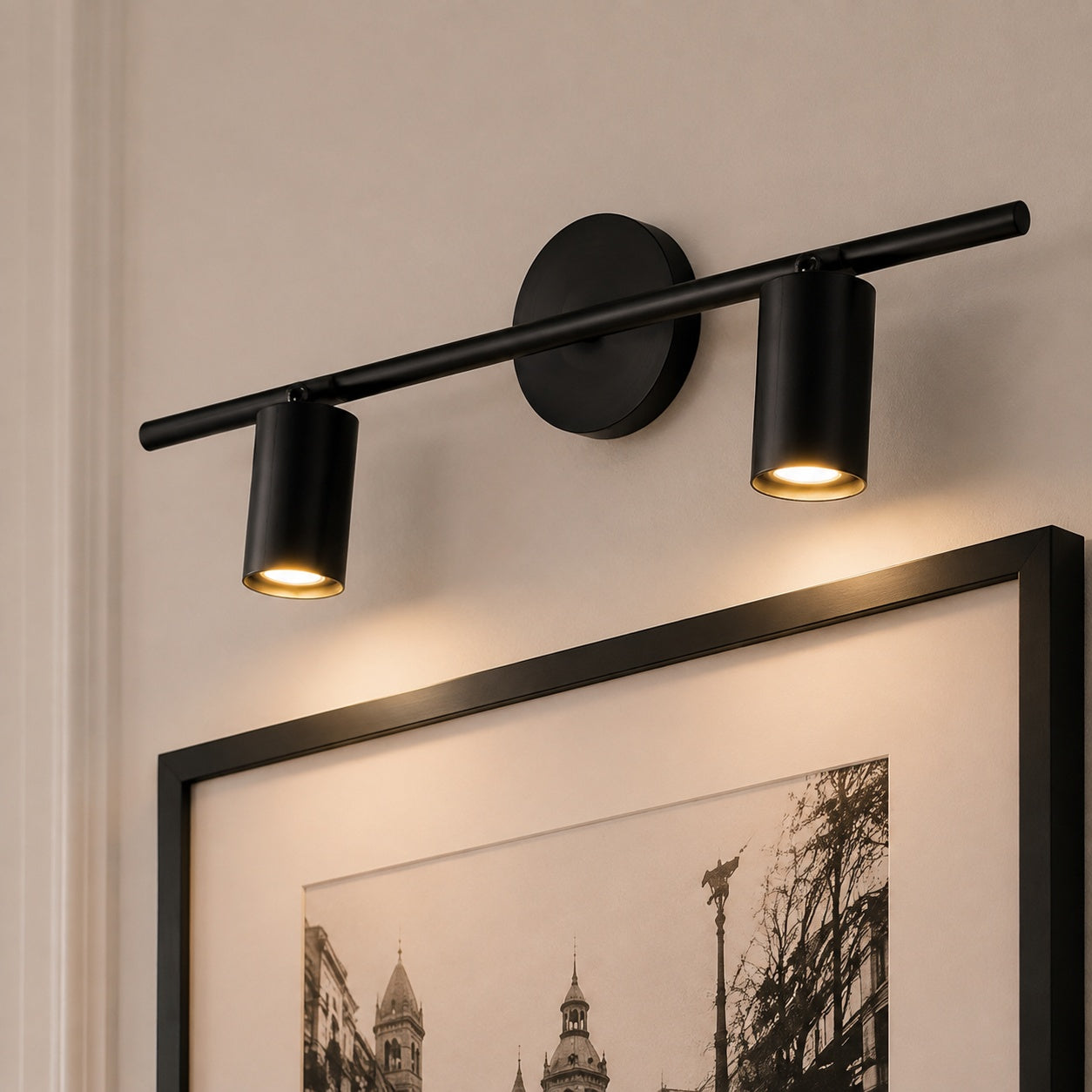 Modern Adjustable Wall Light Rotatable Sconce Brass Fixture with 350° Head Rotation