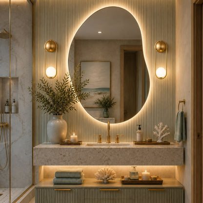 Modern Wall Light Sconce Wall Mounted Brass Glass LED Fixture Adjustable G9 Base 15cm Diameter