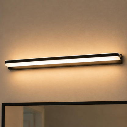 Modern LED Bathroom Vanity Lights Wall Mounted Polished Iron Acrylic Ambient Glow