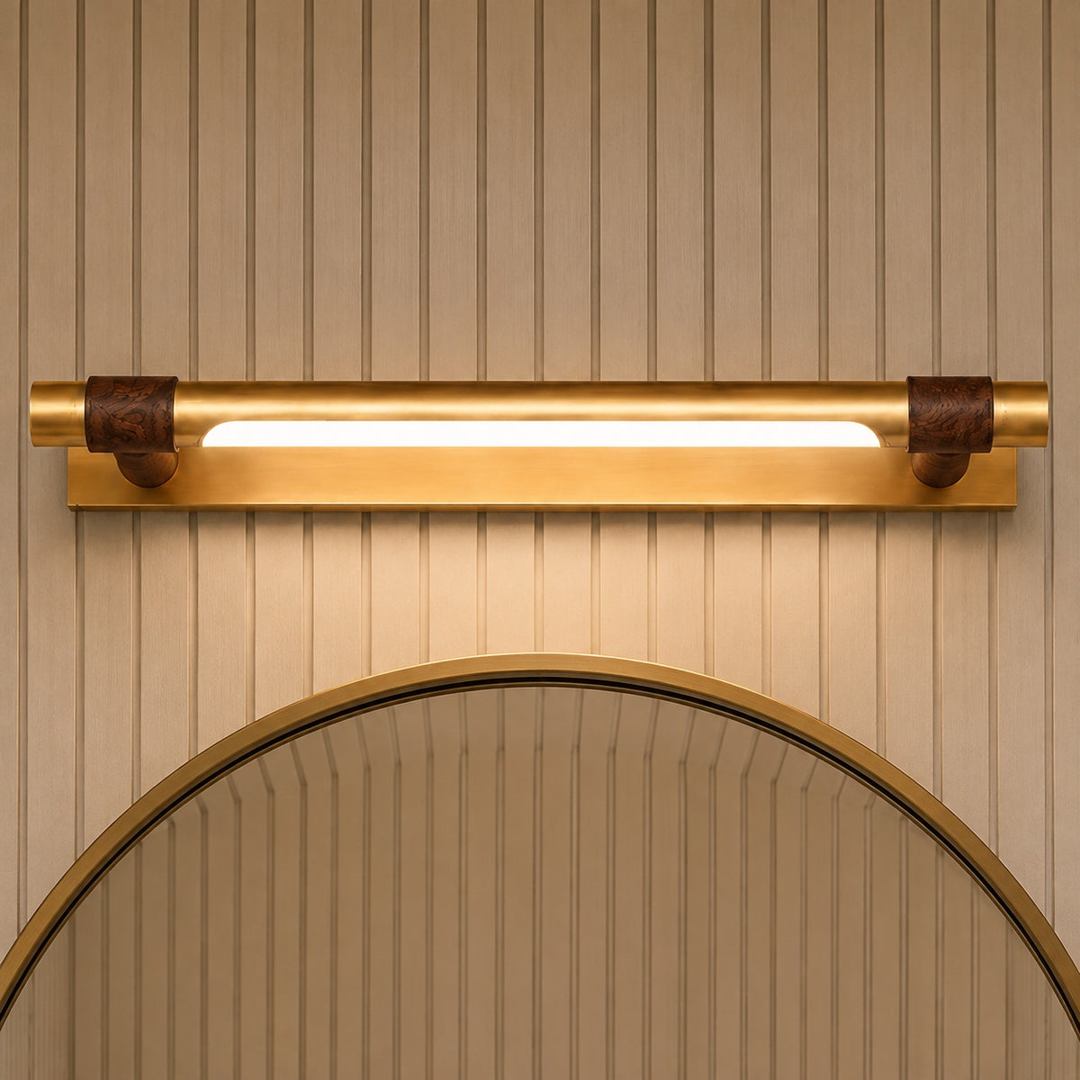 Modern Bathroom Vanity Light Wall Mounted Iron Acrylic LED with Three Color Temperatures