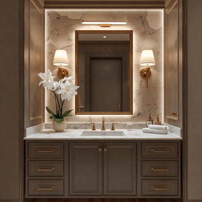 Modern LED Bathroom Vanity Light Bar Wall Mounted Aluminum Dimmable Fixture 18W 26W 34W 42W 50W