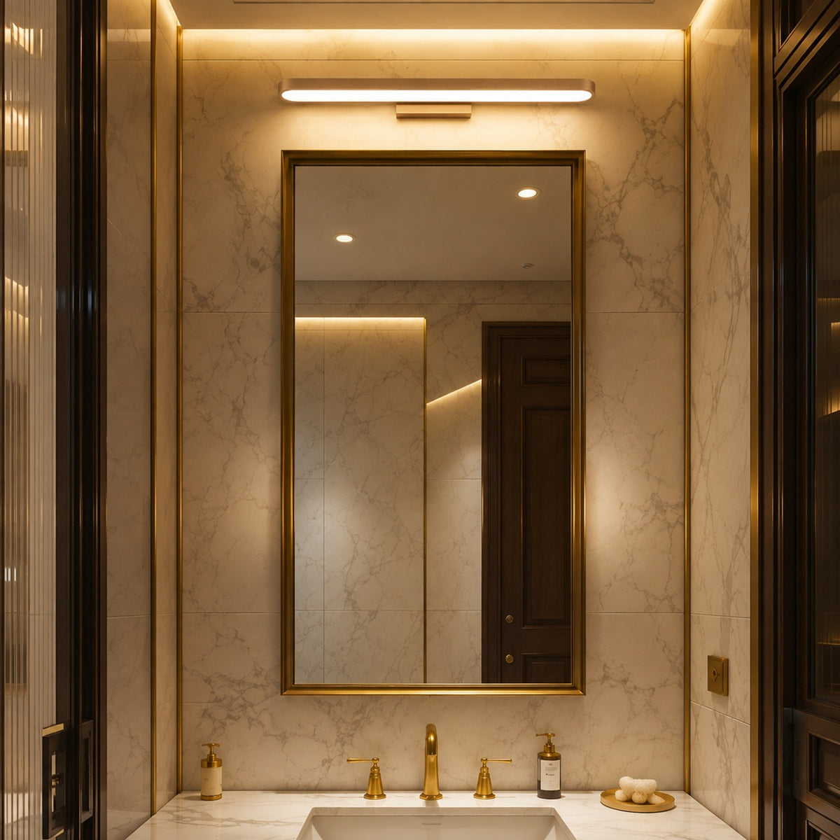 Modern LED Bathroom Vanity Light Bar Wall Mounted Aluminum Dimmable Fixture 18W 26W 34W 42W 50W