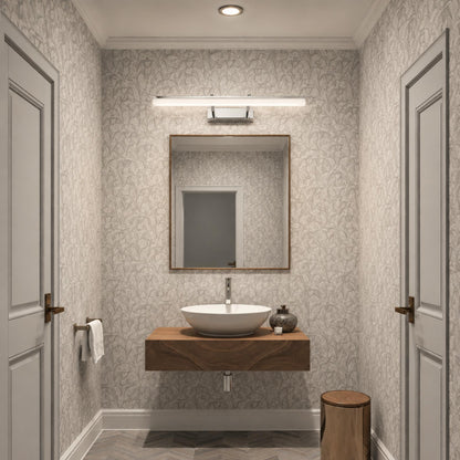 Modern Gold Bathroom Vanity Light Bar Wall Mounted Stainless Steel LED Adjustable 3-Colour