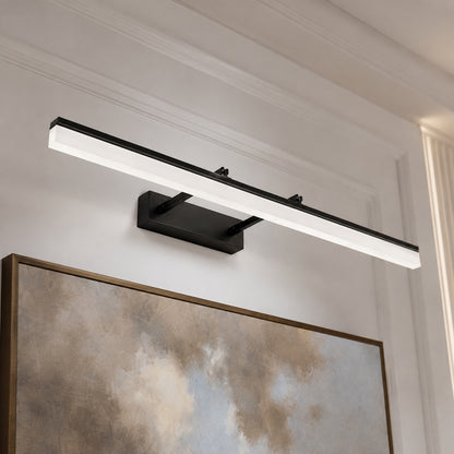 Modern Gold Bathroom Vanity Light Bar Wall Mounted Stainless Steel LED Adjustable 3-Colour