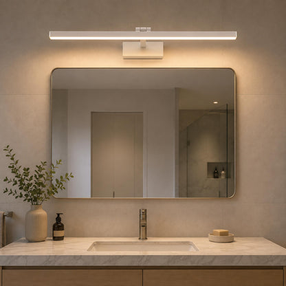 Modern Bathroom Vanity Light Bar Wall Mounted Metal Acrylic LED Adjustable Dual Color Temperature