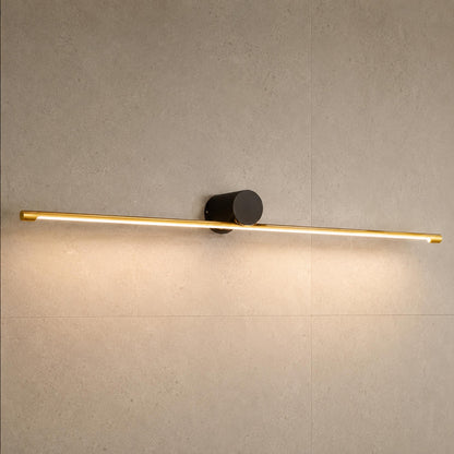 Modern Linear Bathroom Vanity Light Bar Wall Mounted Copper Acrylic LED Dimmable 3 Color Temperature
