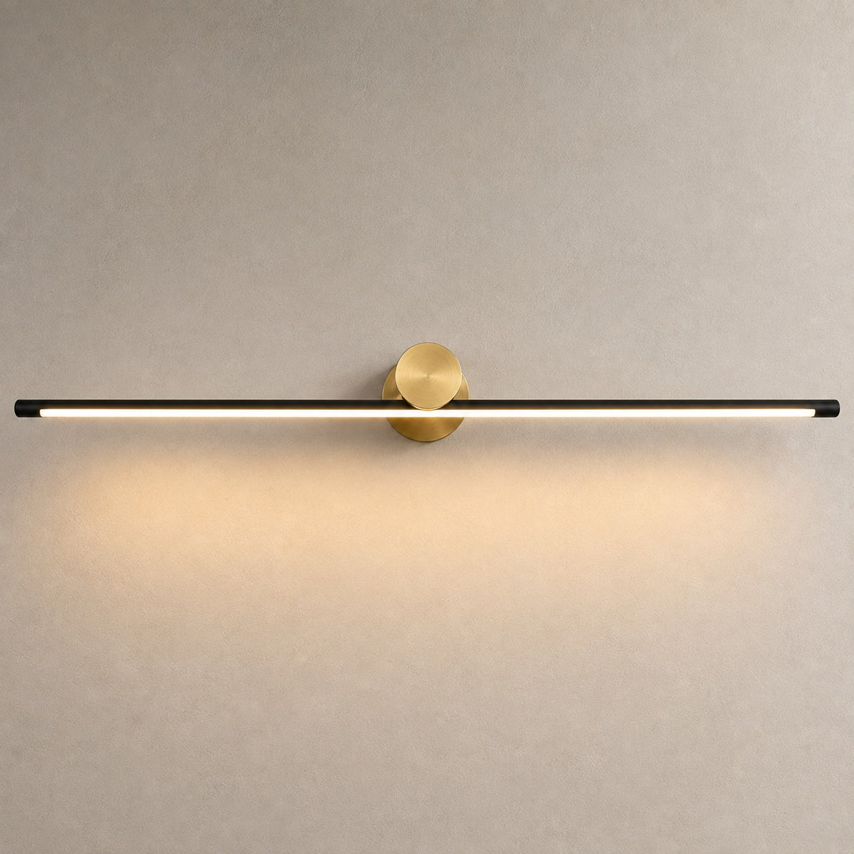 Modern Linear Bathroom Vanity Light Bar Wall Mounted Copper Acrylic LED Dimmable 3 Color Temperature