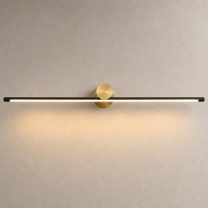 Modern Linear Bathroom Vanity Light Bar Wall Mounted Copper Acrylic LED Dimmable 3 Color Temperature