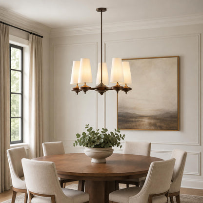 Modern Chandelier Hanging Light Fixture Antique Bronze Metal LED for Elegant Illumination