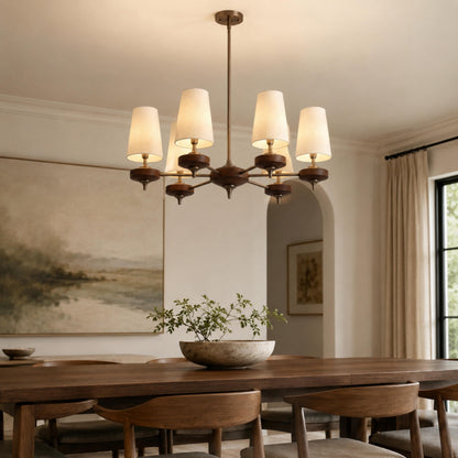 Modern Chandelier Hanging Light Fixture Antique Bronze Metal LED for Elegant Illumination