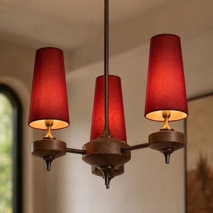 Modern Chandelier Hanging Light Fixture Antique Bronze Metal LED for Elegant Illumination