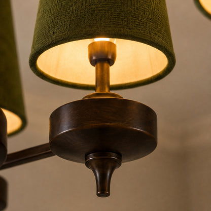 Modern Chandelier Hanging Light Fixture Antique Bronze Metal LED for Elegant Illumination