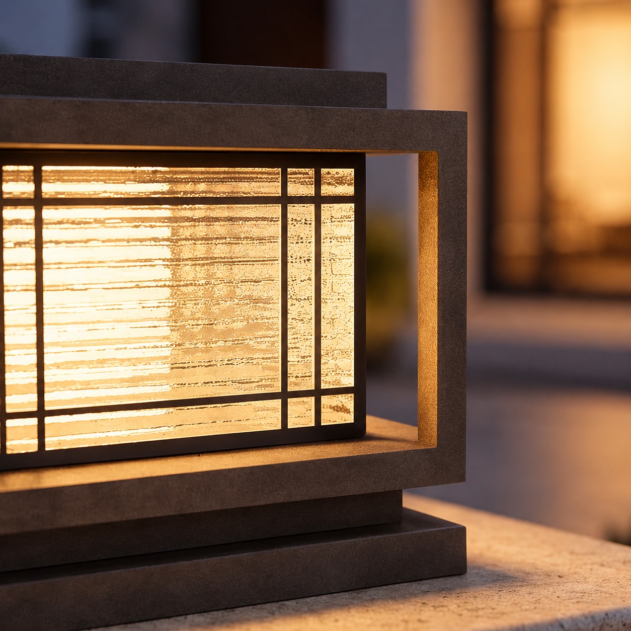 Solar Powered Modern Minimalist Outdoor Wall Light Waterproof LED Garden Fixture
