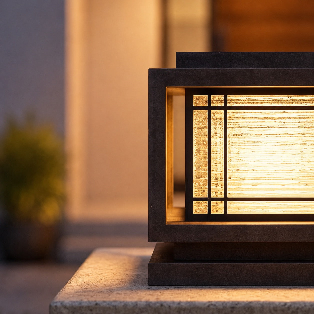 Solar Powered Modern Minimalist Outdoor Wall Light Waterproof LED Garden Fixture