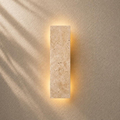 Modern Outdoor Wall Light Wall Mounted Natural Stone Dimmable LED IP65 Rated Exterior Fixture