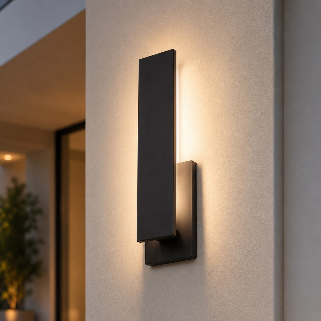 Modern Outdoor Wall Light Weatherproof Aluminum LED Fixture Wall Mounted for Stylish Illumination