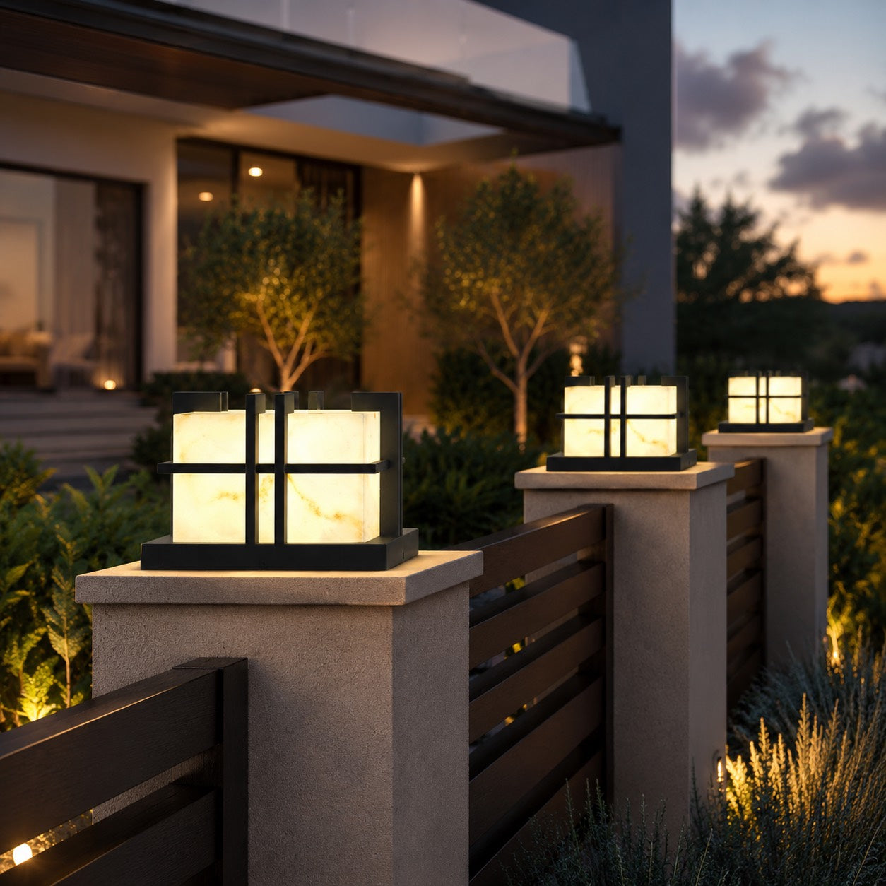 Modern Outdoor Landscape Light Pillar IP65 Waterproof LED Garden Light for Courtyard Pathway