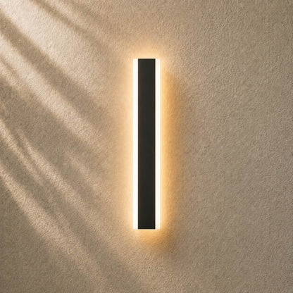 Modern Outdoor Wall Light Waterproof Aluminum Sconce Dimmable Adjustable Length Exterior Lighting