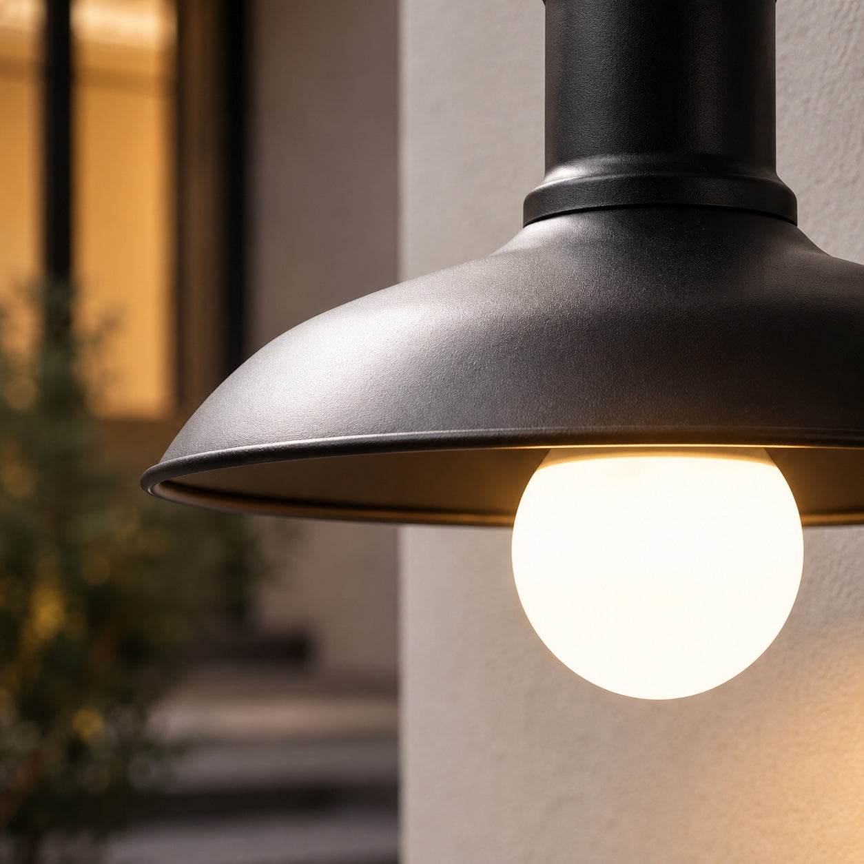 Industrial Outdoor Wall Light Gooseneck Arm Iron IP65 Waterproof LED Fixture 1400 Lumens