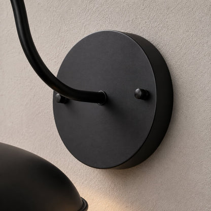Industrial Outdoor Wall Light Gooseneck Arm Iron IP65 Waterproof LED Fixture 1400 Lumens