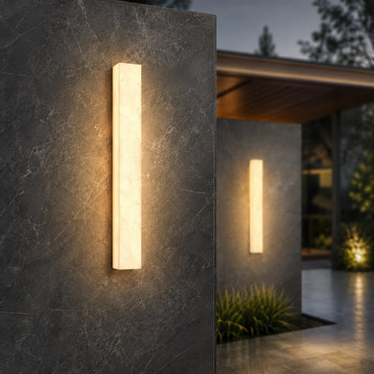 Modern Outdoor Wall Light Weather-Resistant Resin Wall Mounted LED IP65 for Patios and Entrances