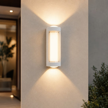 Minimalist Outdoor Wall Light Fixture Waterproof Metal Up Down LED for Exterior Illumination