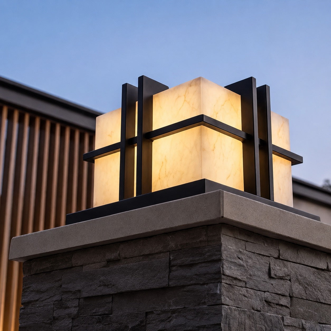 Modern Outdoor Landscape Light Pillar IP65 Waterproof LED Garden Light for Courtyard Pathway