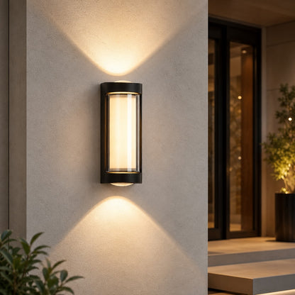 Minimalist Outdoor Wall Light Fixture Waterproof Metal Up Down LED for Exterior Illumination