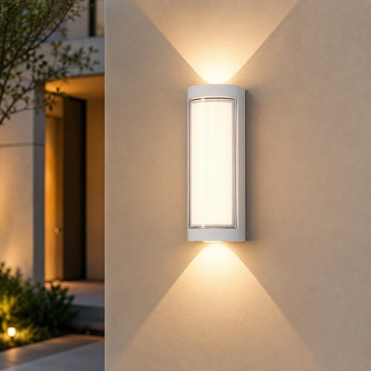 Minimalist Outdoor Wall Light Fixture Waterproof Metal Up Down LED for Exterior Illumination