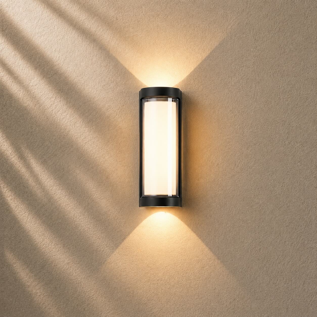 Minimalist Outdoor Wall Light Fixture Waterproof Metal Up Down LED for Exterior Illumination