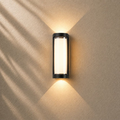 Minimalist Outdoor Wall Light Fixture Waterproof Metal Up Down LED for Exterior Illumination