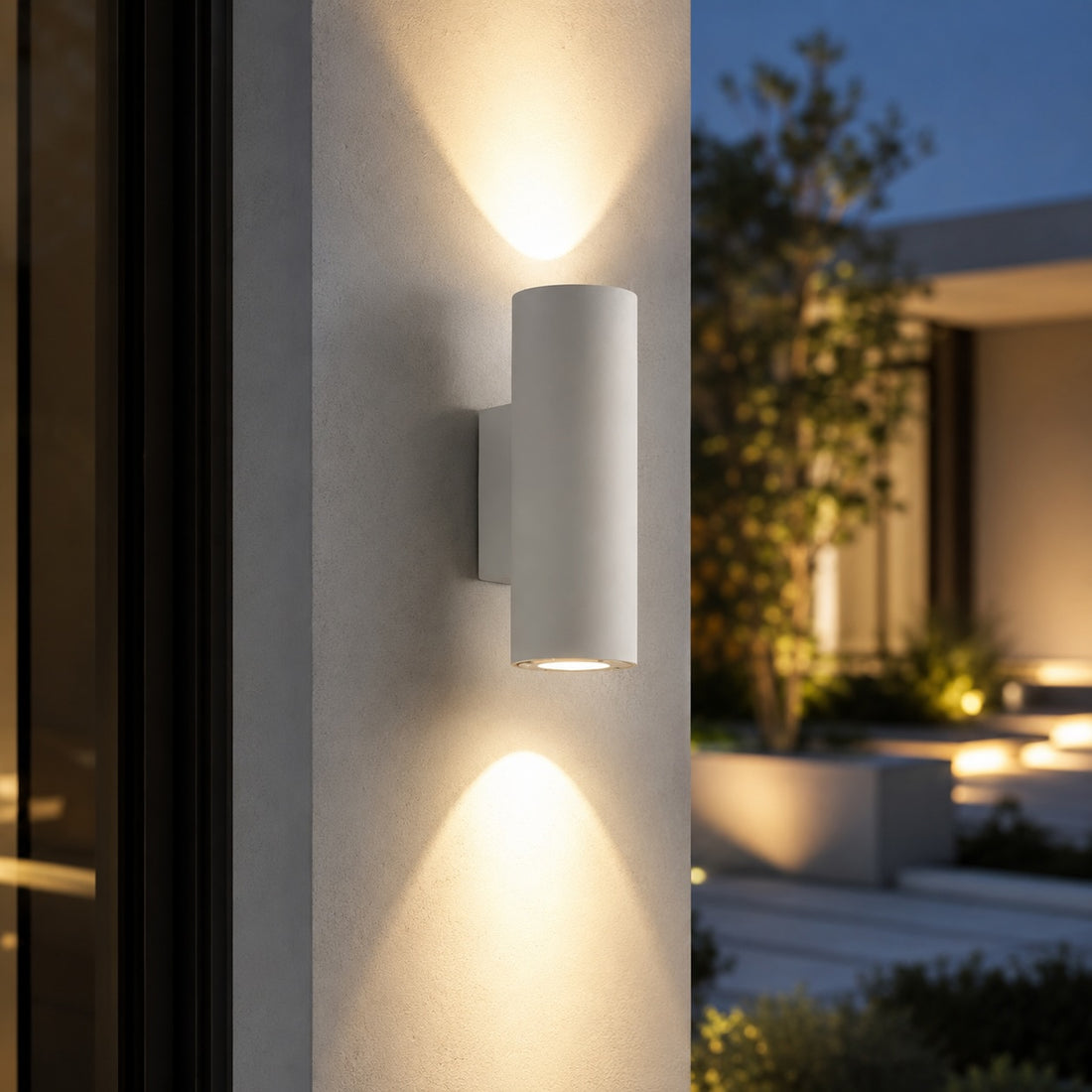 Modern Minimalist Wall Light Outdoor Wall Mounted Cement Fixture with IP54 Weather Resistance