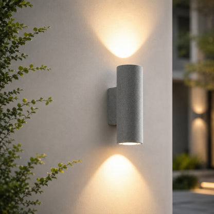 Modern Minimalist Wall Light Outdoor Wall Mounted Cement Fixture with IP54 Weather Resistance