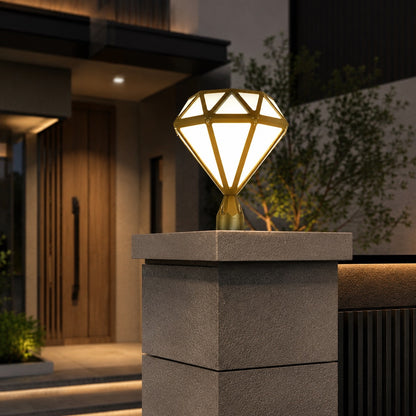 Modern Outdoor Pillar Light Aluminum Waterproof LED 3000K Warm White for Garden and Landscape Lighting