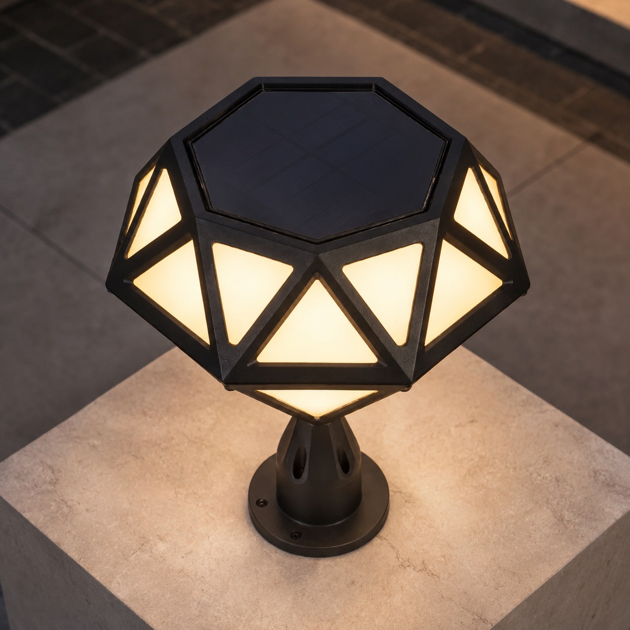 Modern Outdoor Pillar Light Aluminum Waterproof LED 3000K Warm White for Garden and Landscape Lighting