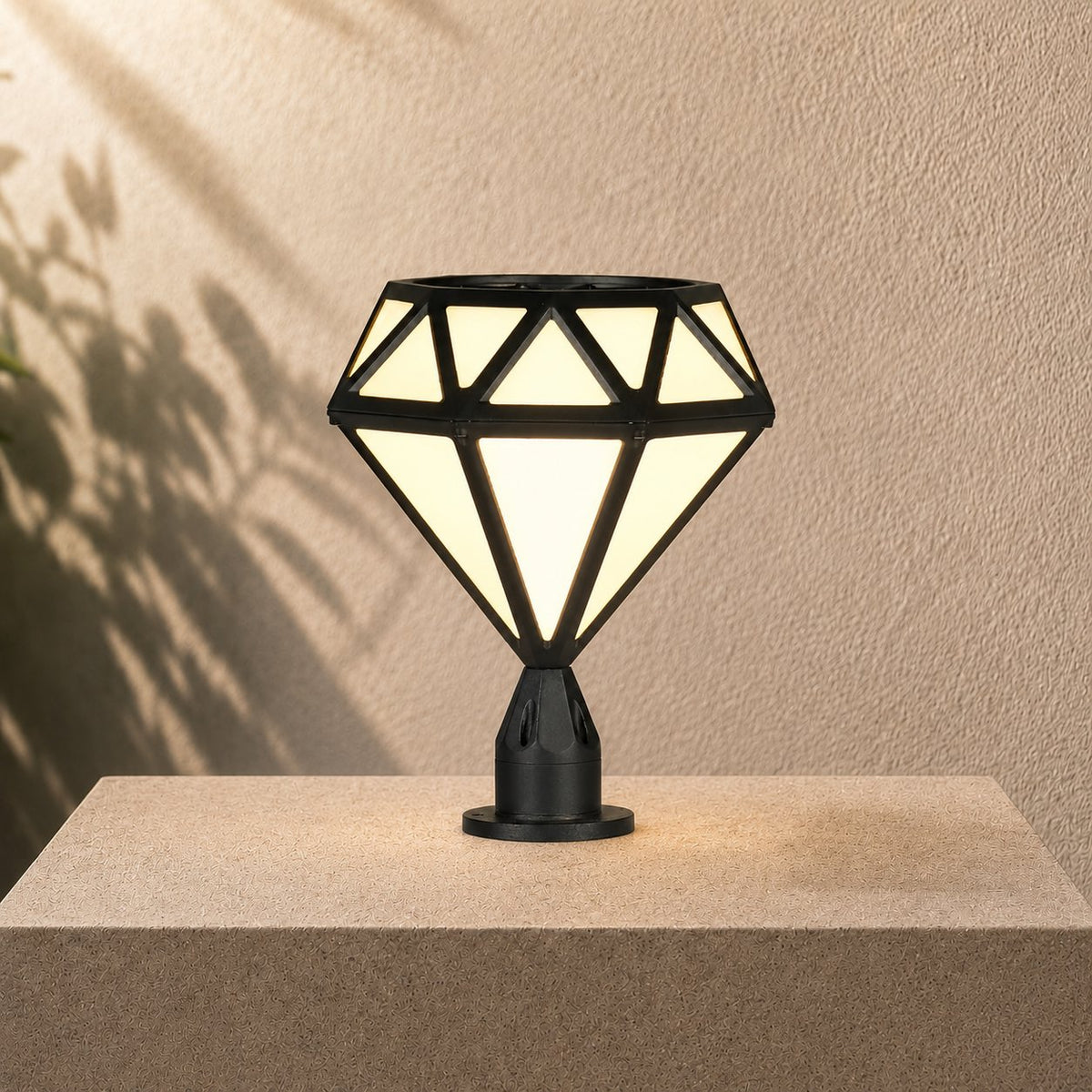 Modern Outdoor Pillar Light Aluminum Waterproof LED 3000K Warm White for Garden and Landscape Lighting